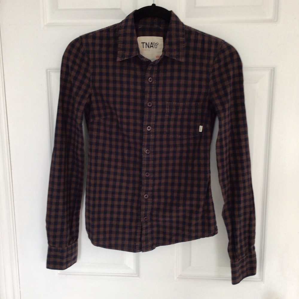 🛍️5/💲20🛍️ ARITZIA TNA plaid shirt